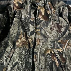 Winchester Men's Camo Fleece Jacket - Realtree-Inspired Green/Brown